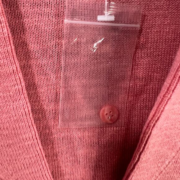 Isaac Mizrahi Live! Bridgehampton Button Front Sweat Lychee Pink, X-Large - Picture 7 of 10